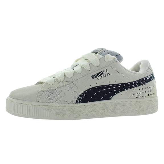 Puma Suede XL Skate Mens Shoes Size 8.5, Color: Warm White/Vapor Gray
