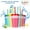 7Pcs, variant on Casewin Plastic Kids Cups with Lids and Straws - 10 Pack 12 oz Reusable Tumbler with Straw | Color Changing Cup with Lid Adults Bulk Travel Tumblers Drinking Cups for Cold Coffee
