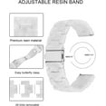 thumbnail image 4 of Wearlizer Compatible with Samsung Galaxy Watch 7/FE/6/5/ Watch 5 Pro/Galaxy Watch 4 40mm 44mm Band Women, 20mm Resin Strap for Galaxy Watch 3, 4 of 6
