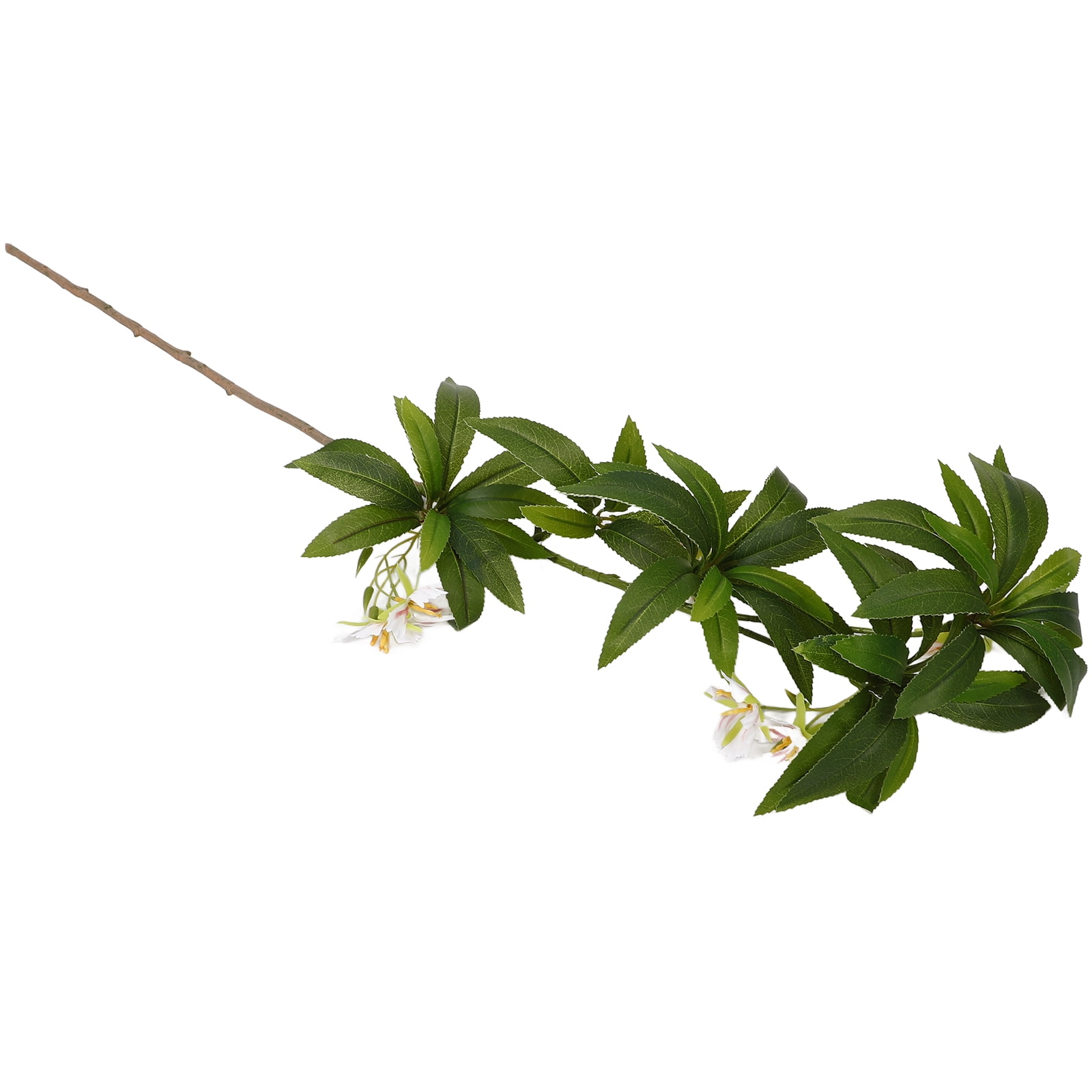 COMPUKAS Faux House Plants Indoor Use Green Decorative Plant Model Silk And Plastic Flower Arrangement 1Pcs