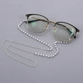 thumbnail image 2 of CCOCC 2 Pcs Glasses Strap,Elegant Pearl Textured and Metal Construction Glasses Chain,Non-Slip and Lightweight Eyeglass Chains for Women,Silver, 2 of 4