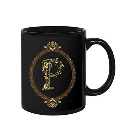 

Antique Design Of Letter P Mug Unisex s -Image by Shutterstock