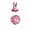 08-PinkA1 (fit 23in Goose), variant on SHENGXINY Porch Goose Outfits,Floral Dress with Hat Set,Goose Outfit Clothes,Patio Garden Costume Decor multicolor 16.9x19.7in