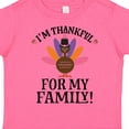 thumbnail image 4 of Inktastic Thanksgiving Girl Turkey Thankful for Family Girls Toddler T-Shirt, 4 of 5
