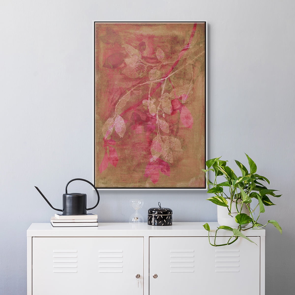Branching Out IV Framed Premium Gallery Wrapped Canvas - Ready to Hang - 17 x 25 - White Floating Frame