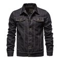 thumbnail image 2 of Veste en Denim Homme Mode Décontractée Veste en Denim Extérieur Veste à Simple Boutonnage Veste de Travail, 2 of 9