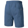 thumbnail image 2 of Mens Casual Shorts Cotton Drawstring Summer Beach Stretch Twill Chino Golf Shorts Whit Zipper Pockets Gray-blue 36, 2 of 6