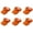 Orange, variant on 6 Pack Adjustable Sun Visors Great for Sports Travel or Workouts (White)