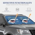 thumbnail image 4 of Haiem Great White Shark Windshield Sun Shade: Universal Foldable 2-Piece Car Front Window Sunshade - Blocks Uv Rays, And Reduces Heat,Essential Car Accessory Small, 4 of 7