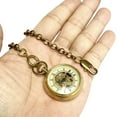 thumbnail image 4 of VIGOROSO Skeleton Mechanical Pocket Watch Hand Wind up Vintage Fob Chain Watch Pendent Clock Medium-sized 34mm Pure Copper Case Unisex Women Gifts, 4 of 6