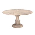 thumbnail image 5 of Taran Designs Maria 59" Starburst Round Traditional Wood Dining Table in Natural, 5 of 7