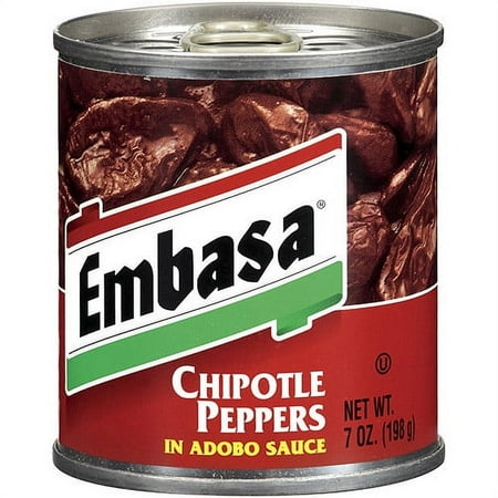 Embasa Chipotle Peppers in Adobo Sauce, 7 oz (Pack of 12)
