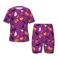 thumbnail image 1 of Wukai Halloween2 Ensemble de Pyjama à Manches Courtes et Short de Sommeil pour Enfants, 2 Pcs-TTG, 1 of 6