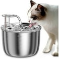 thumbnail image 1 of Cat Water Fountain, 67oz/2l Stainless Steel Pet Water Fountain, Ultra Quiet Pump Cat Water Dispenser For Cats, Dogs, Multiple Pets, 1 of 4