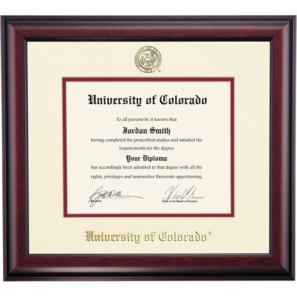 OCM Diploma Frame for University of Colorado CU Boulder, 16" x 18