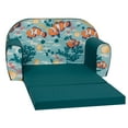 thumbnail image 3 of Delsit Toddler Couch & Kids Sofa - European Made Children's 2 in 1 Flip Open Foam Double Sofa - Convertible Sofa to Lounger, Baby Couch - Comfy Seat That Fits Any Decor (Clown Fish), 3 of 8