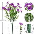 thumbnail image 3 of MMJ Artificial Flowers Bouquet Set of 2 Faux Outdoor UV Resistant for Patio Garden Porch Decor, 3 of 5