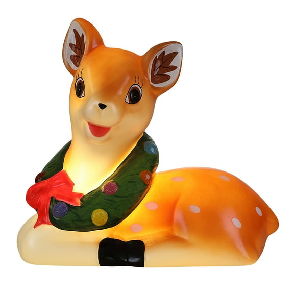 Mr. Christmas 10-inch Decorative Reindeer Blow Mold, Brown