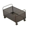thumbnail image 3 of Mesh Rodring Archivo Cart de almacenamiento Mesh Storage con ruedas debajo del escritorio Suministros de suministros de oficina Organizador Rolling, 48x30x30cm, 3 of 8