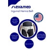 thumbnail image 6 of FlexaMed Right Side Inguinal Hernia Groin Belt with Compression Pad White Medium, 6 of 7