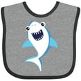 thumbnail image 3 of Inktastic Cute Shark, Little Shark, Blue Shark, Sea Animal Boys or Girls Baby Bib, 3 of 4