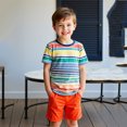 thumbnail image 6 of YUEHUA Toddler Girl Two-Piece Set Floral Print Short Sleeve Top and Shorts Outfit Summer Playdate Clothes Cute & Comfy,Size 3-4 Years, 6 of 7