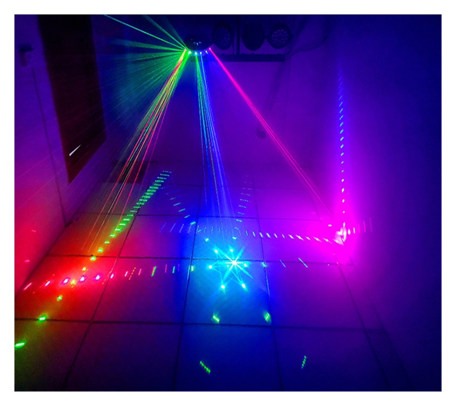 6 Eye Stage Lights Wireless Remote Control Projector Led Strobe Lamp Sound Party Lights Decoration Nightclub Disco