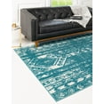 thumbnail image 3 of Rugs.com Lennon Collection Rug – 2' x 3' Turquoise Medium Rug Perfect For Entryways, Kitchens, Breakfast Nooks, Accent Pieces, 3 of 9