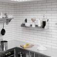 thumbnail image 2 of Express KitchQuip Stainless Steel Wall Shelf with Side Guards (36" Long x 18" Deep), 2 of 6