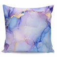 thumbnail image 2 of Purple Blue Marble Throw Pillow Covers, Soft Pillowcases with Invisible Zipper, Abstract Art Modern Ink Painting Decorative Square Pillow Cushion Covers for Living Room Couch Sofa Bed 18x18 Inches, 2 of 8