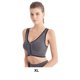 thumbnail image 2 of Qarigey Sujetador deportivo Push Up para alta resistencia y soporte fuerte para hacer ejercicio, Top con cremallera, tops, sujetadores Ropa interior gris SG, 2 of 6