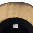 thumbnail image 4 of Valora Western Cowboy Straw Hat for Men Women Shapeable Wide Brim Outdoor Beach Sunshade Unisex Classic Style Black, 4 of 6