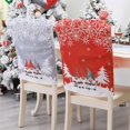 thumbnail image 3 of fundas para sillas navideñas, decoración navideña, sombrero de muñeco de nieve, accesorios de Papá Noel, suministros para restaurante, comedor, fiesta, cumpleaños, boda (A), 3 of 5