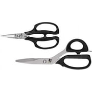 Cutlery 2 Piece Kitchen Shear Set, Stainless Steel Cooking Scissors, Blades Separate for Easy Cleaning, Comfortable, Non-Slip Handle, Kitchen Shears Heavy Duty