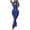 Bright Blue, variant on Two Piece Sets For Women Summer Contrast Binding Backless Crop Tank Top and Flare Pants Lounge Sets Tracksuit Women's Sleeveless Gym YogaOutfit Yellow M