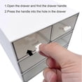 thumbnail image 4 of \u200b\u200b【4 Drawers】White Makeup Desk Organizer - Vanity Storage Box for Cosmetics/Bathroom Counter\u200b, 4 of 5