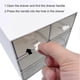 thumbnail image 4 of \u200b\u200b【4 Drawers】White Makeup Desk Organizer - Vanity Storage Box for Cosmetics/Bathroom Counter\u200b, 4 of 5