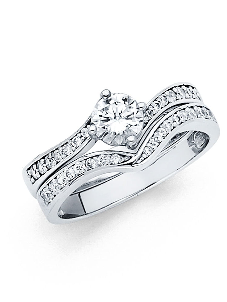 engagement ring and wedding band set