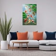 thumbnail image 6 of AIOE Feng Shui Nine Koi Fish Lucky Landscape Poster Painting on Canvas Wall Art Living Room Decoration Home Decor Unframe: 16x24in, 6 of 7