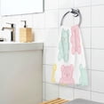 thumbnail image 3 of Yayeee 100% Cotton Hand Towels for Bathroom 16" x 28" Soft Absorbent Kitchen Towel, Cute Gummy Bears Pattern, 3 of 7