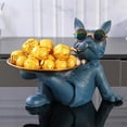 thumbnail image 4 of veasfak Sculpture Sundries Storage Animal Figurine with Tray Key Holder for Living Room Blue, 4 of 5