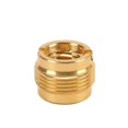 thumbnail image 2 of Adaptateur de filetage de micro 5 pièces, 3/8 po femelle vers 5/8 po mâle, doré, pour bras de suspension de support de microphone, 2 of 4