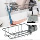 thumbnail image 2 of Kitchen Sink Caddy Organizer Adjustable Stainless Steel Faucet Storage Rack Sponge Holder for Accessories, 2 of 5