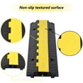 Cable Protector Ramp, 2 Channels Speed Bump Hump, 11000lbs Capacity