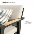 thumbnail image 6 of HIGOLD  6977 Emoti Swivel Single Sofa Space Aluminum, Olefin Fabric, Cushion, Matte Charcoal Powder Coating, 6 of 11