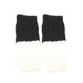 thumbnail image 3 of DPTALR Womens Boot Cuffs Winter Short Cable Knit Leg Warmers Boot Socks 2 Pairs, 3 of 3