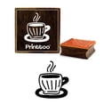 thumbnail image 1 of Printtoo Tea Cup Design Scrap-booking Card Print Square Wooden Rubber Stamp-5 x 5 Inches, 1 of 2