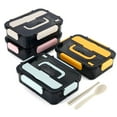 thumbnail image 2 of Sealed Division Pp Plastic Lunch Bento Box Can Be Heated Microwave Lunch Box Food Grade Insulation Lunch Box, 2 of 5