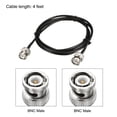 thumbnail image 2 of BNC Macho a Macho Coaxial Puente Cable 50 Ohm 4Pies RG174 Para Video Señales, CCTV, DVR, Cámara 2Uds, 2 of 5