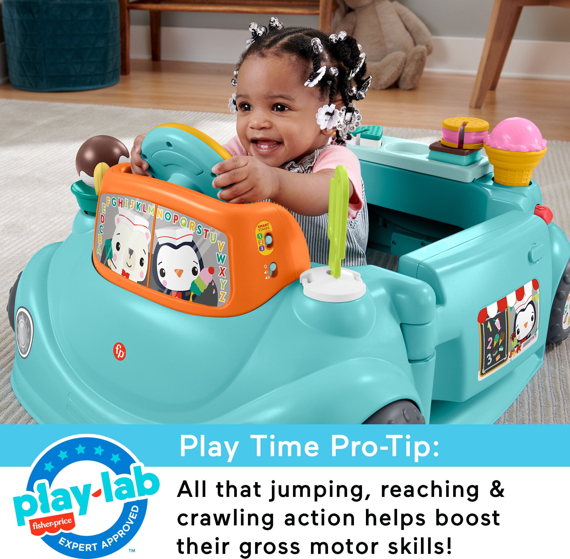 Fisher-Price 2-in-1 Sweet Ride Jumperoo Activity Center & Learning Toy for Infant and Toddler